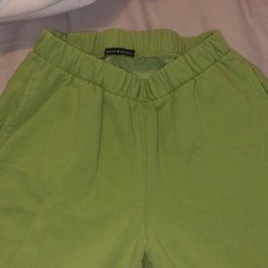 green brandy sweatpants